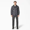 Chaqueta tipo camisa con capucha de franela