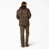 Chaqueta tipo camisa con capucha de franela