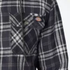 Chaqueta tipo camisa con capucha de franela