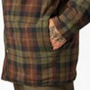 Chaqueta tipo camisa con capucha de franela