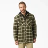 Chaqueta tipo camisa con capucha de franela repelente al agua Chaqueta tipo camisa con capucha de franela repelente al agua