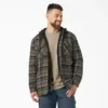 Chaqueta tipo camisa con capucha de franela repelente al agua Chaqueta tipo camisa con capucha de franela repelente al agua