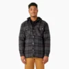 Chaqueta tipo camisa con capucha de franela repelente al agua Chaqueta tipo camisa con capucha de franela repelente al agua