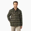 Chaqueta tipo camisa con capucha de franela repelente al agua Chaqueta tipo camisa con capucha de franela repelente al agua