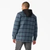 Chaqueta tipo camisa con capucha de franela repelente al agua Chaqueta tipo camisa con capucha de franela repelente al agua