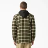 Chaqueta tipo camisa con capucha de franela repelente al agua Chaqueta tipo camisa con capucha de franela repelente al agua