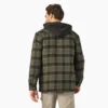 Chaqueta tipo camisa con capucha de franela repelente al agua Chaqueta tipo camisa con capucha de franela repelente al agua