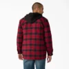 Chaqueta tipo camisa con capucha de franela repelente al agua Chaqueta tipo camisa con capucha de franela repelente al agua