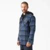 Chaqueta tipo camisa con capucha de franela repelente al agua Chaqueta tipo camisa con capucha de franela repelente al agua