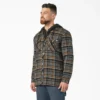 Chaqueta tipo camisa con capucha de franela repelente al agua Chaqueta tipo camisa con capucha de franela repelente al agua