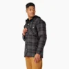 Chaqueta tipo camisa con capucha de franela repelente al agua Chaqueta tipo camisa con capucha de franela repelente al agua