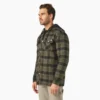 Chaqueta tipo camisa con capucha de franela repelente al agua Chaqueta tipo camisa con capucha de franela repelente al agua
