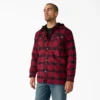Chaqueta tipo camisa con capucha de franela repelente al agua Chaqueta tipo camisa con capucha de franela repelente al agua