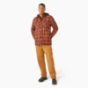 Chaqueta tipo camisa con capucha de franela repelente al agua Chaqueta tipo camisa con capucha de franela repelente al agua