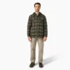 Chaqueta tipo camisa con capucha de franela repelente al agua Chaqueta tipo camisa con capucha de franela repelente al agua