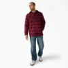 Chaqueta tipo camisa con capucha de franela repelente al agua Chaqueta tipo camisa con capucha de franela repelente al agua