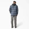 Chaqueta tipo camisa con capucha de franela repelente al agua Chaqueta tipo camisa con capucha de franela repelente al agua