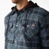 Chaqueta tipo camisa con capucha de franela repelente al agua Chaqueta tipo camisa con capucha de franela repelente al agua