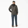 Chaqueta tipo camisa con capucha de franela repelente al agua Chaqueta tipo camisa con capucha de franela repelente al agua