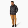 Chaqueta tipo camisa con capucha de franela repelente al agua Chaqueta tipo camisa con capucha de franela repelente al agua