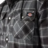 Chaqueta tipo camisa con capucha de franela repelente al agua Chaqueta tipo camisa con capucha de franela repelente al agua