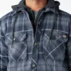 Chaqueta tipo camisa con capucha de franela repelente al agua Chaqueta tipo camisa con capucha de franela repelente al agua
