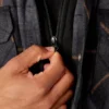 Chaqueta tipo camisa con capucha de franela repelente al agua Chaqueta tipo camisa con capucha de franela repelente al agua