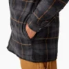 Chaqueta tipo camisa con capucha de franela repelente al agua Chaqueta tipo camisa con capucha de franela repelente al agua