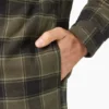 Chaqueta tipo camisa con capucha de franela repelente al agua Chaqueta tipo camisa con capucha de franela repelente al agua