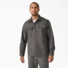 Chaqueta tipo camisa de lona de algodón