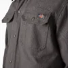 Chaqueta tipo camisa de lona de algodón