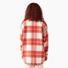 Chaqueta tipo camisa oversize para mujer