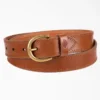 Cinturón de cuero informal para mujer