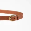 Cinturón de cuero informal para mujer