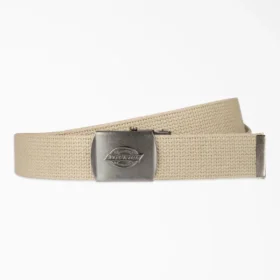 Cinturón de tela con hebilla militar