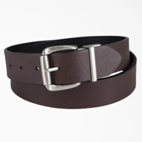 Cinturón reversible con hebilla de rodillo para mujer
