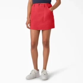 Falda de carpintero de cintura alta para mujer