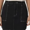 Falda de carpintero de cintura alta para mujer Falda de carpintero de cintura alta para mujer