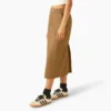 Falda midi cargo de lona de algodón para mujer Falda midi cargo de lona de algodón para mujer