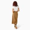 Falda midi cargo de lona de algodón para mujer Falda midi cargo de lona de algodón para mujer
