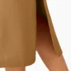 Falda midi cargo de lona de algodón para mujer Falda midi cargo de lona de algodón para mujer
