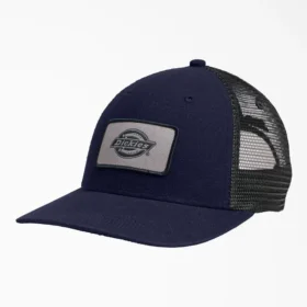Gorra de camionero de malla con parche con el logotipo