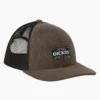 Gorra de camionero de pana de perfil bajo