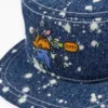 Gorra de pintor de denim blanqueado Brain Dead Gorra de pintor de denim blanqueado Brain Dead