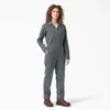 Mono de manga larga con rayas Hickory de corte holgado para mujer Mono de manga larga con rayas Hickory de corte holgado para mujer