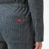 Mono de manga larga con rayas Hickory de corte holgado para mujer Mono de manga larga con rayas Hickory de corte holgado para mujer