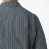 Mono de manga larga con rayas Hickory de corte holgado para mujer Mono de manga larga con rayas Hickory de corte holgado para mujer
