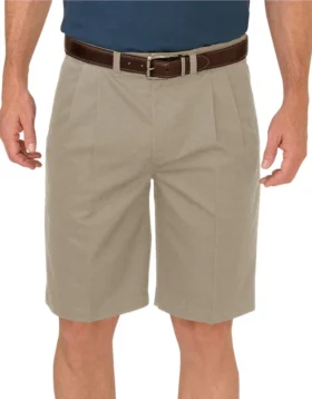 Pantalón corto Dickies de color caqui de 10 pulgadas con corte holgado y pliegues en la parte delantera