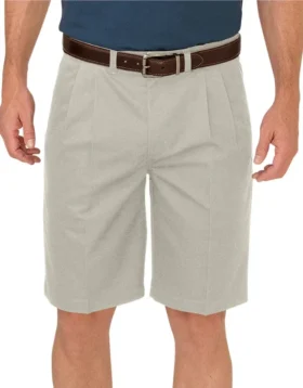 Pantalón corto Dickies de color caqui de 10 pulgadas con corte holgado y pliegues en la parte delantera