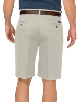 Pantalón corto Dickies de color caqui de 10 pulgadas con corte holgado y pliegues en la parte delantera